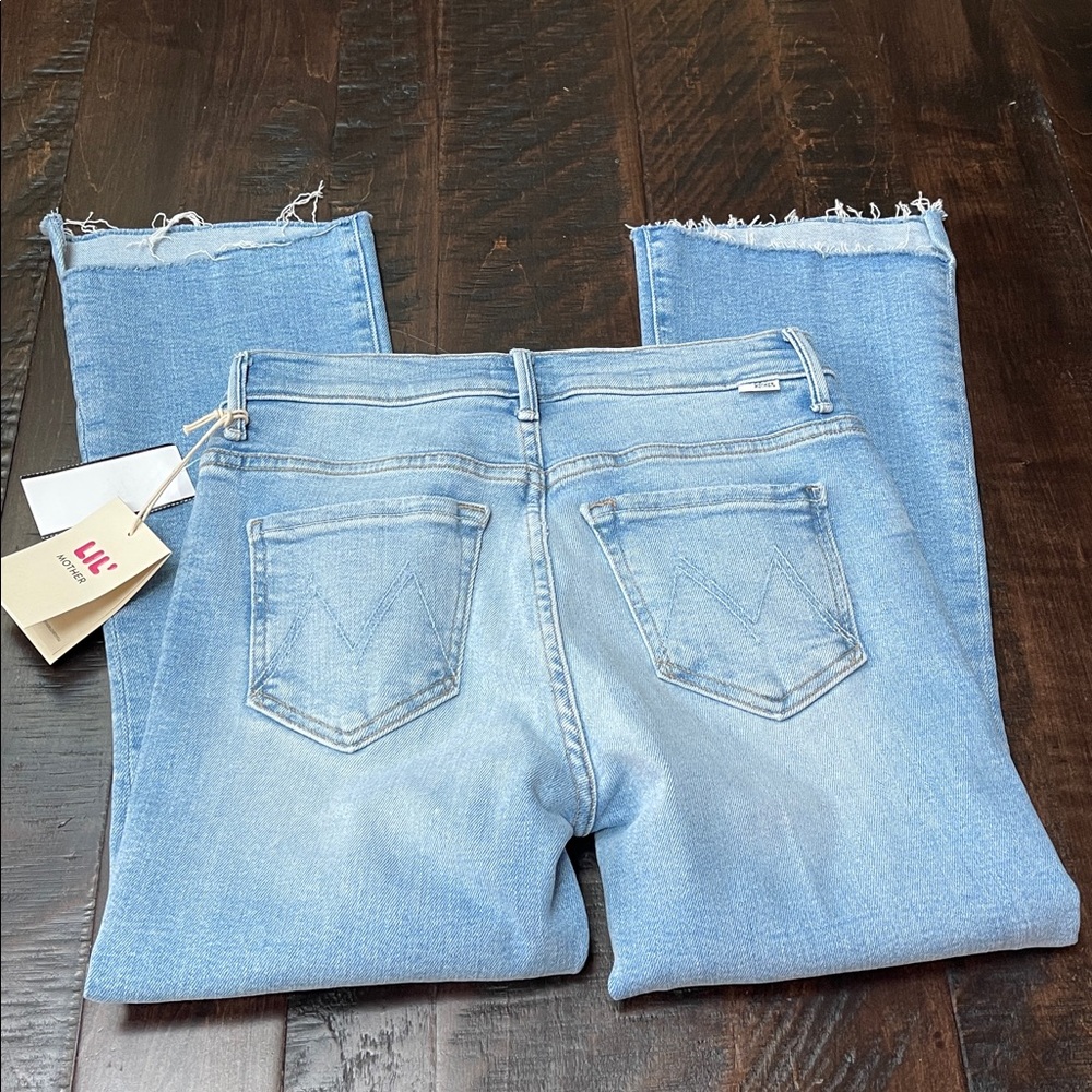 Mother Lil' Insider Frayed Step Hem Crop Skinny Jeans, NWT, 25P, Limited Edition - Picture 8 of 11